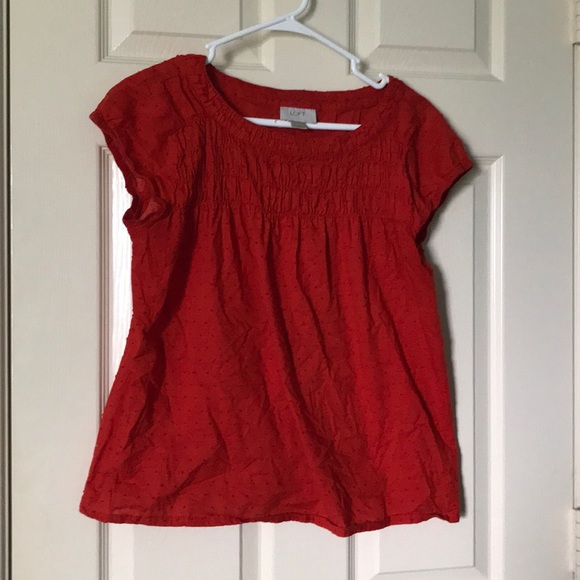 LOFT orange top - Picture 1 of 4